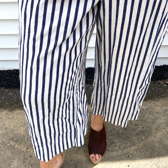Stripe Capri Jumpsuit - Picture 3 of 11